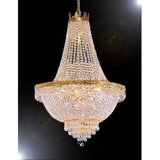 French Empire Crystal Chandelier Lighting H30 x W24 - Chandeliers For Bedrooms by Overstock.com