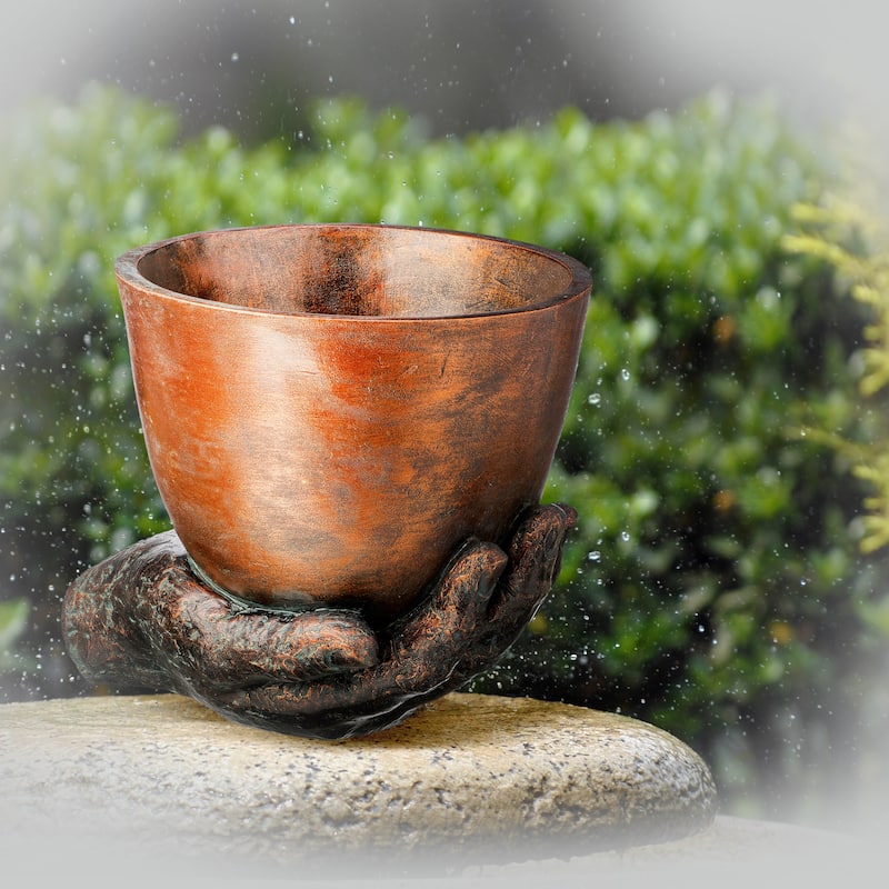 7.5" Resin Planter In Palm