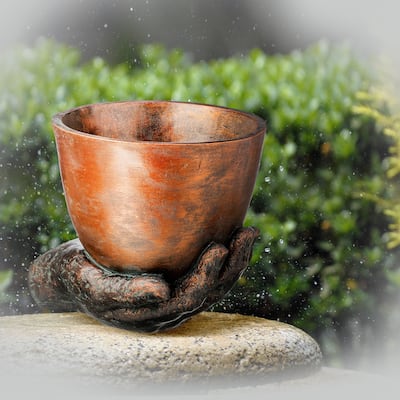 7.5" Resin Planter In Palm