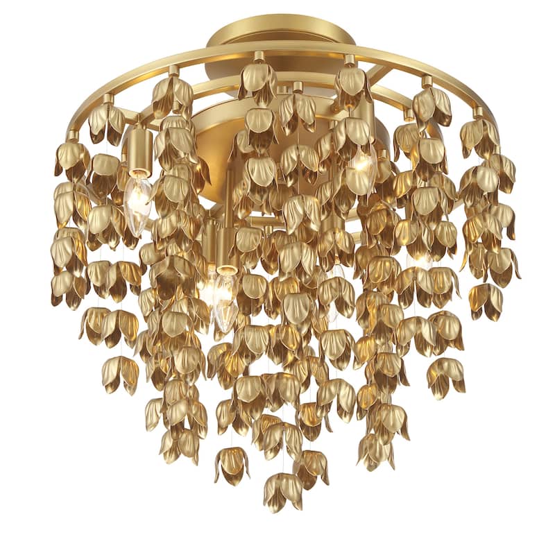 Minka Lavery 3965 Ashgrove 6 Light 21" Wide Semi-Flush Ceiling Fixture
