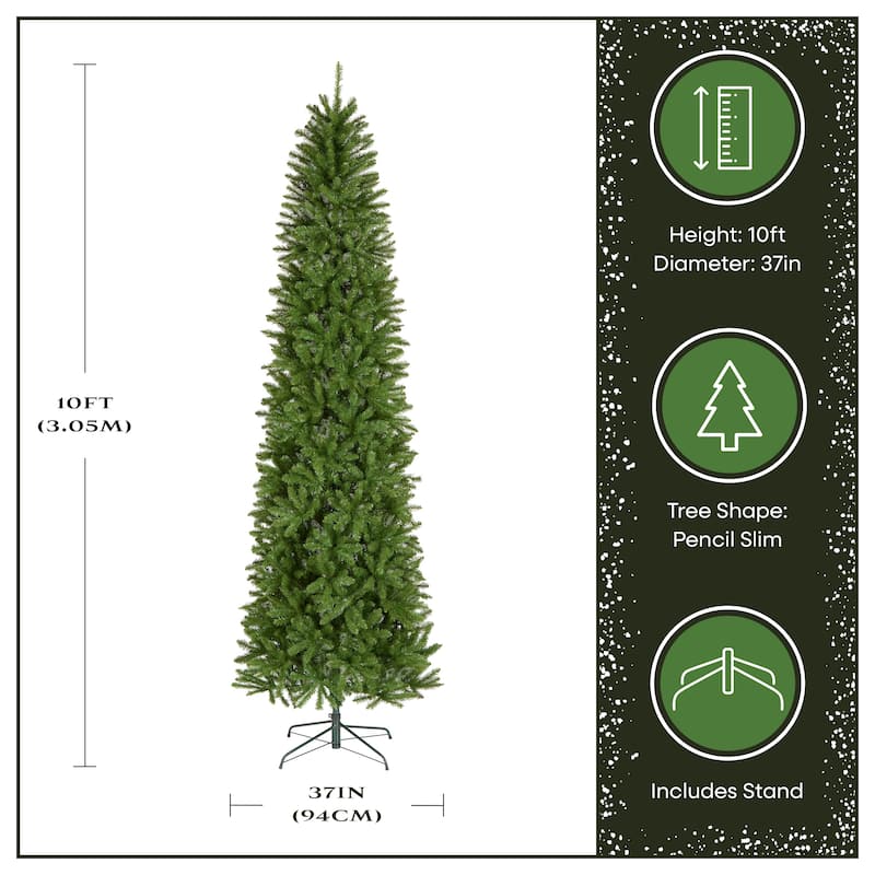National Tree Company 10 ft. Kingswood Fir Pencil Tree - 10 Foot