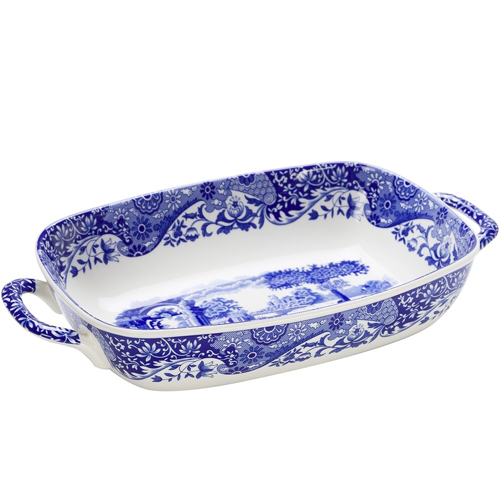 Spode Blue Italian Handled Serving Dish