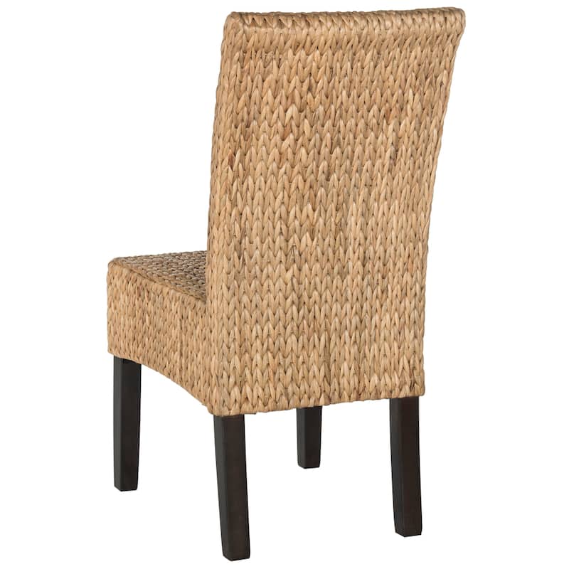 SAFAVIEH Clemensa Natural Dining Chair (Set of 2) - 18.1" x 22.8" x 39" - 18"W x 23"D x 39"H