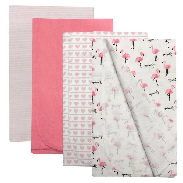 slide 1 of 26, Baby Kiss Receiving Blankets for Baby Boy & Baby Girl 4 Pack Set