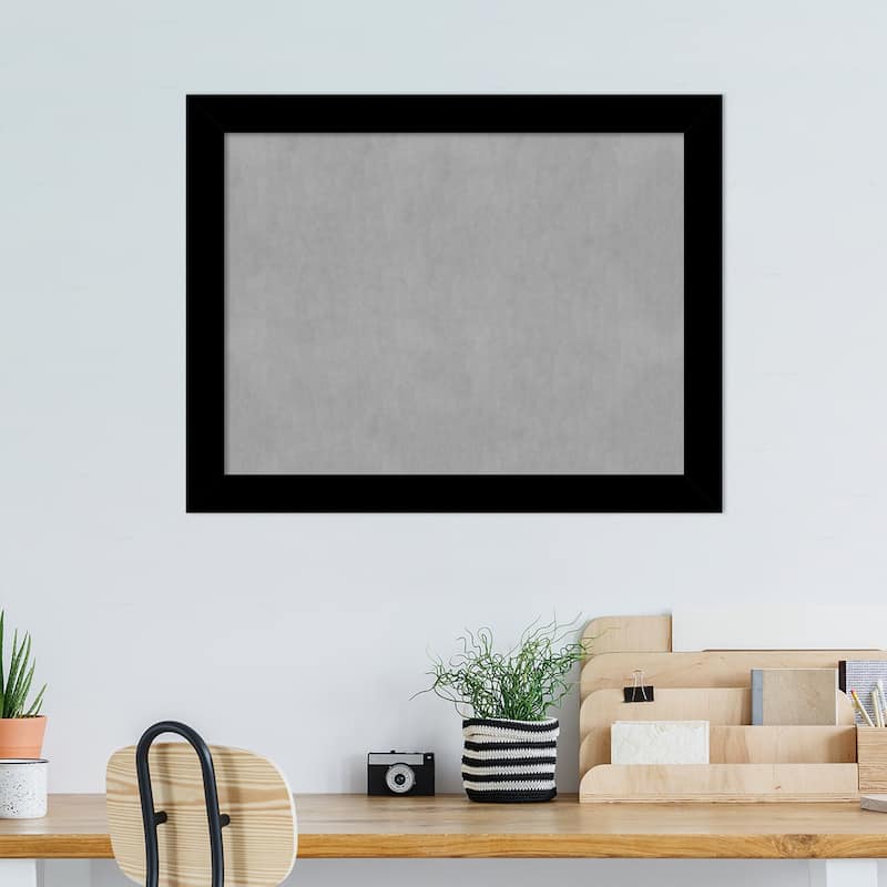 Amanti Art Basic Black Narrow Framed Magnetic Board