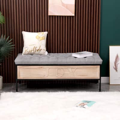 Storage Benches with Button Tufted