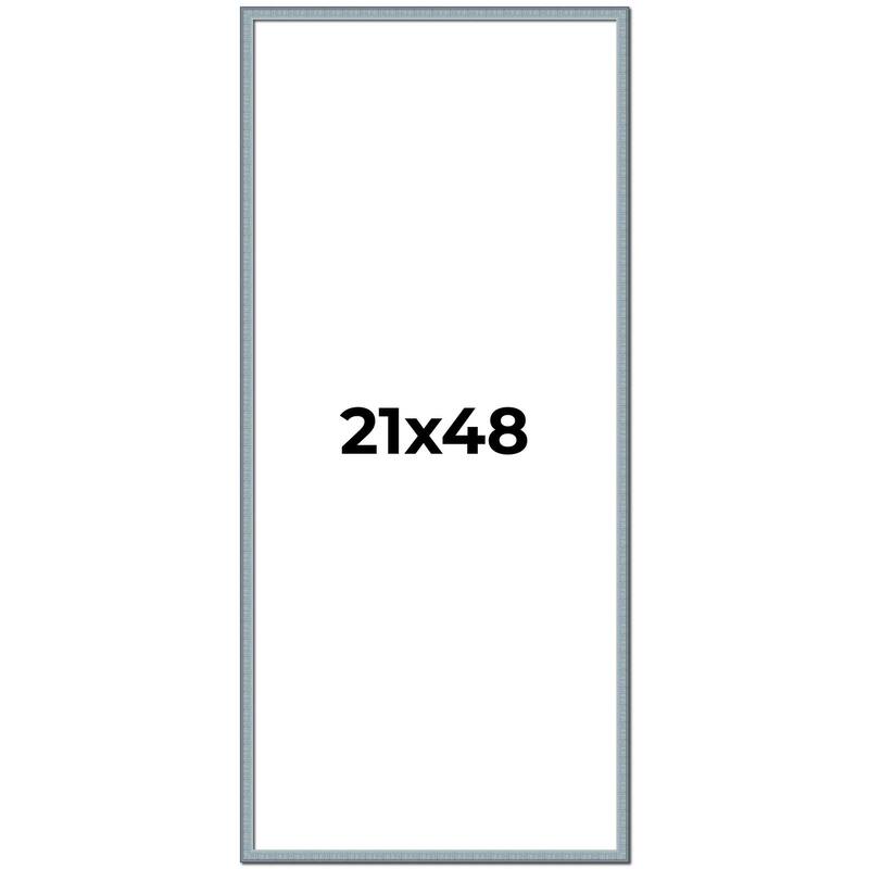 21x48 Frame Rustic Sky Blue Solid Wood Picture Frame | 0.75 Inch
