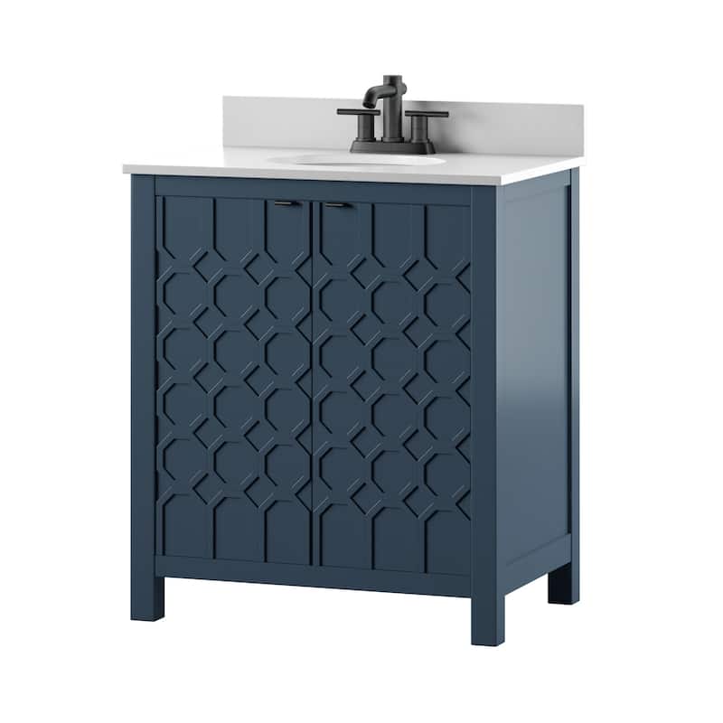 30" Single Bathroom Vanity with Countertop Sink Included