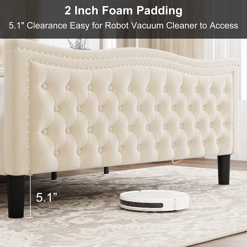 Modern Platform Bed,Full,Queen,King