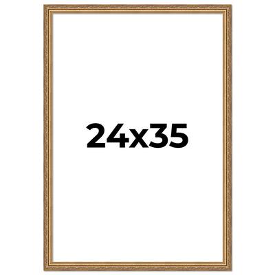 24x35 Frame Red Solid Wood Picture Frame Width 1.75 Inches | Interior Frame Depth 1 13/16 Inches