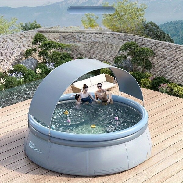 141.73in*29.92in outdoor inflatable swimming pool - Bed Bath