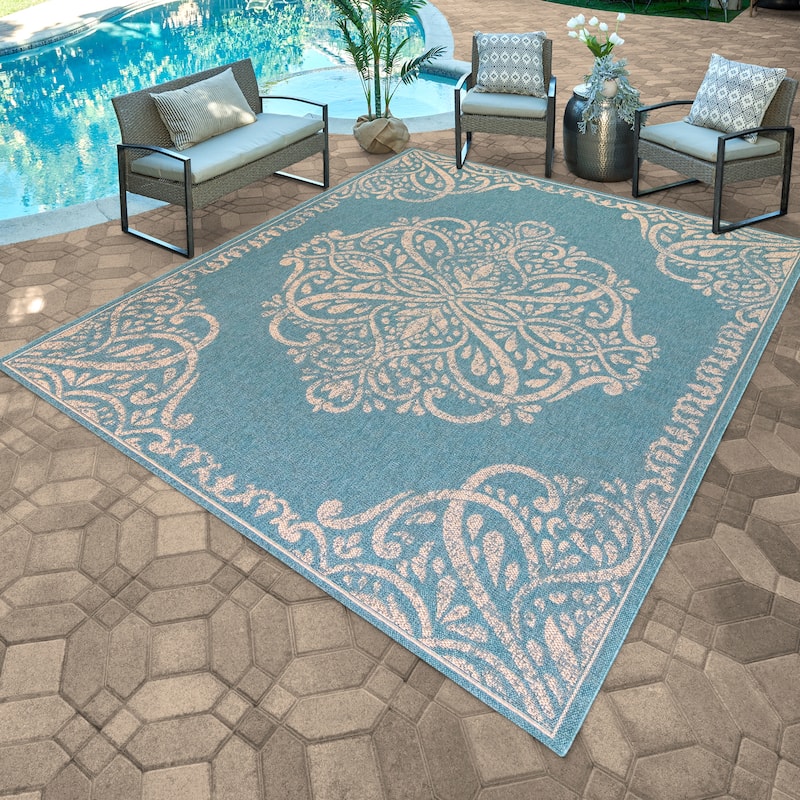 Gertmenian Grace Premium Multi-Size Multi-Colored Flatweave Indoor/ Outdoor Area Rug Collection