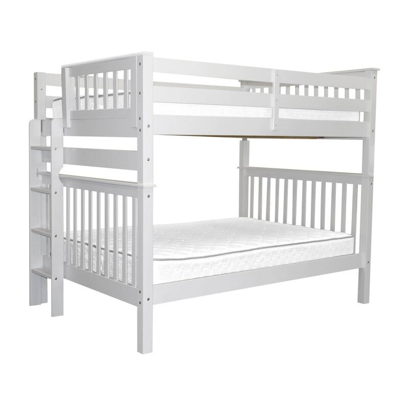 Taylor & Olive Trillium Full over Full Bunk Bed with End Ladder