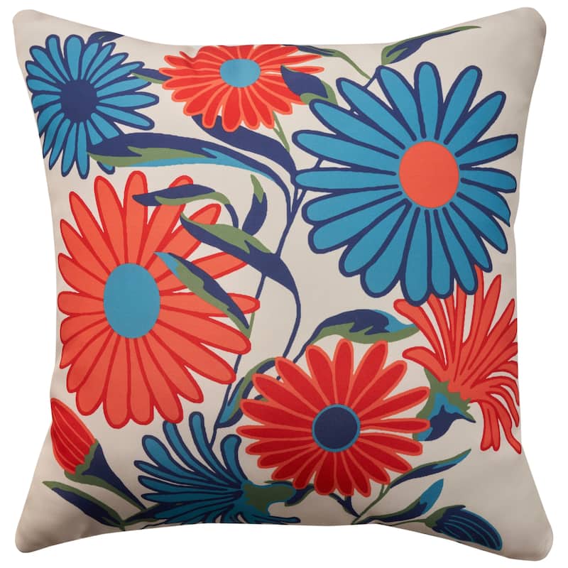 Mina Victory Aloha Floral Throw Pillow