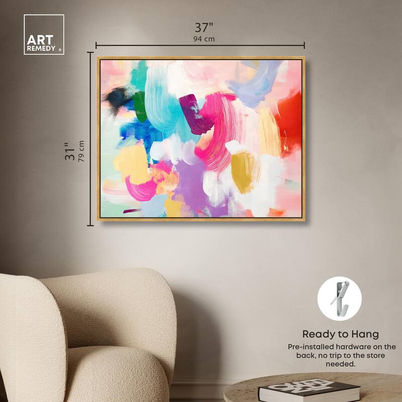 Pigment Play II Canvas by Art Remedy