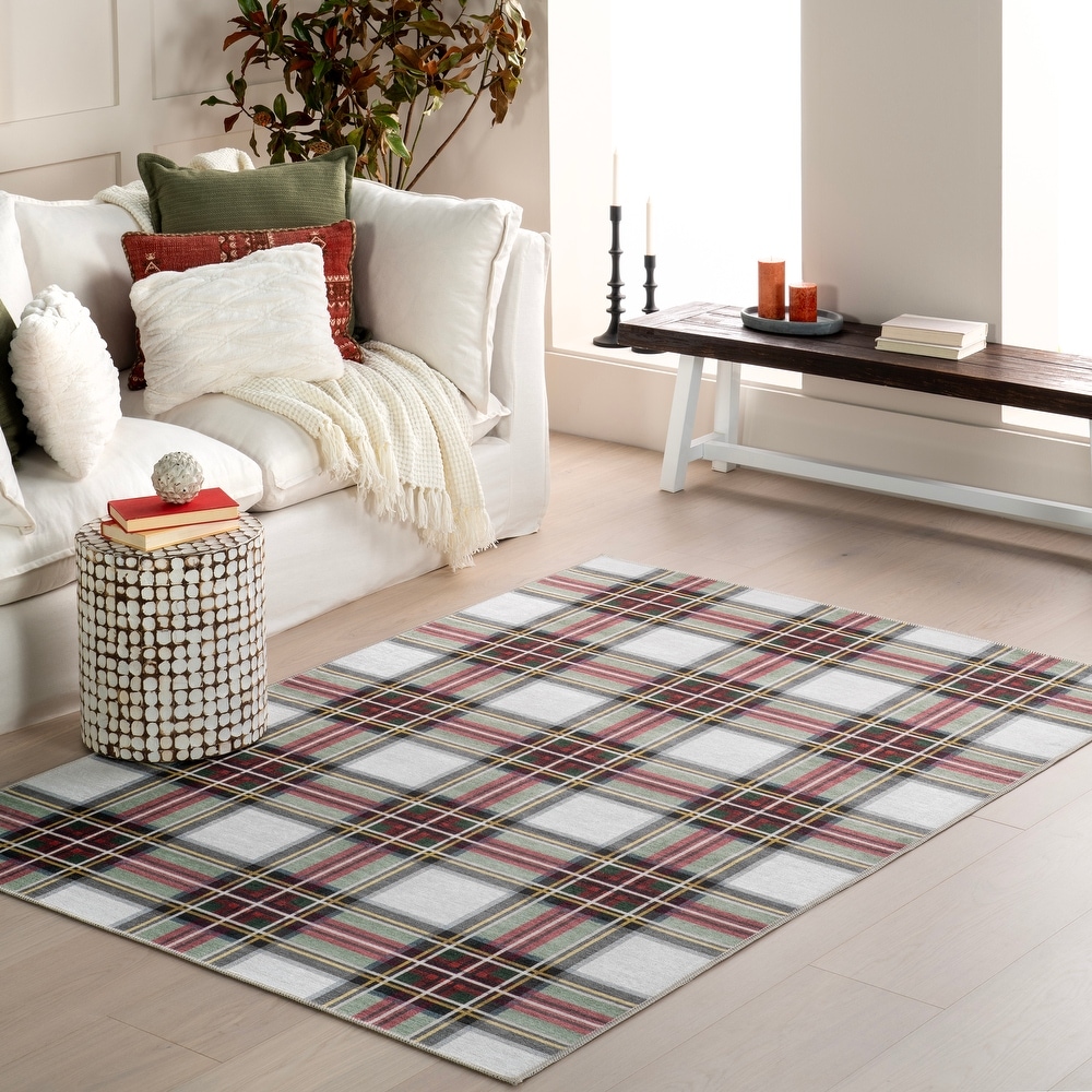 Red 4 x 6 Plaid Area Rugs Bed Bath Beyond