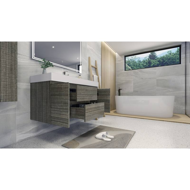Baillie 48'' Wall-Mounted Vanity with Reinforced Acrylic Sink