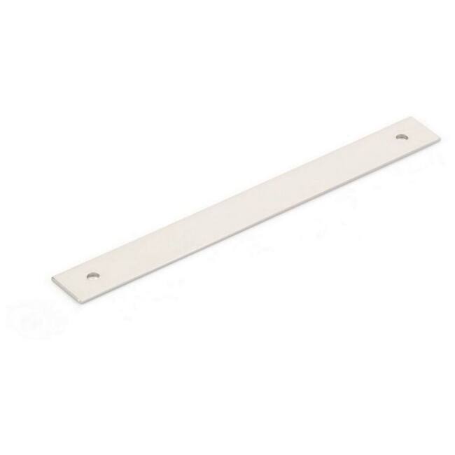 Schaub and Company Pub House Rectangular 6" Center to Center Solid - Polished Nickel