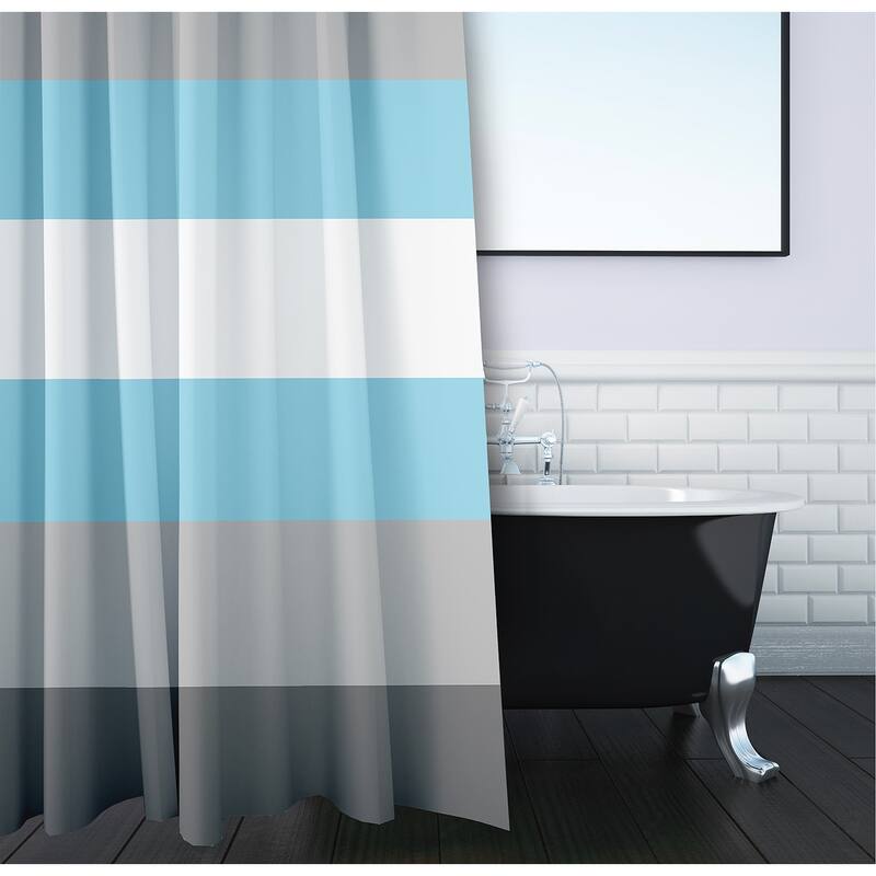 Inclusive Pride Flag Durable Poly Shower Curtain