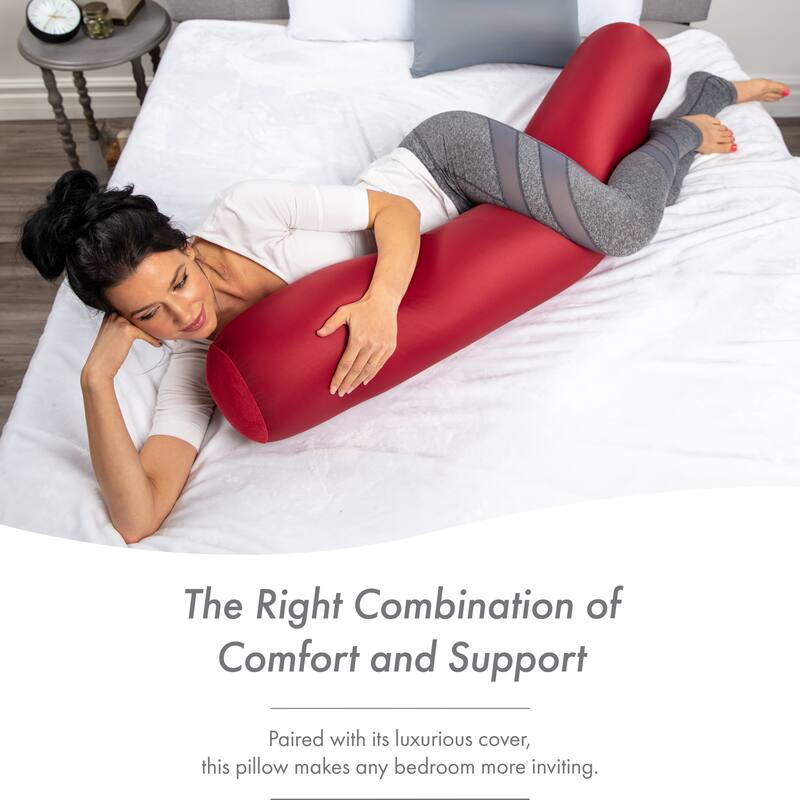 Straight Body Pillow, Premium Microbead,Side Sleeping / Pregnant Women