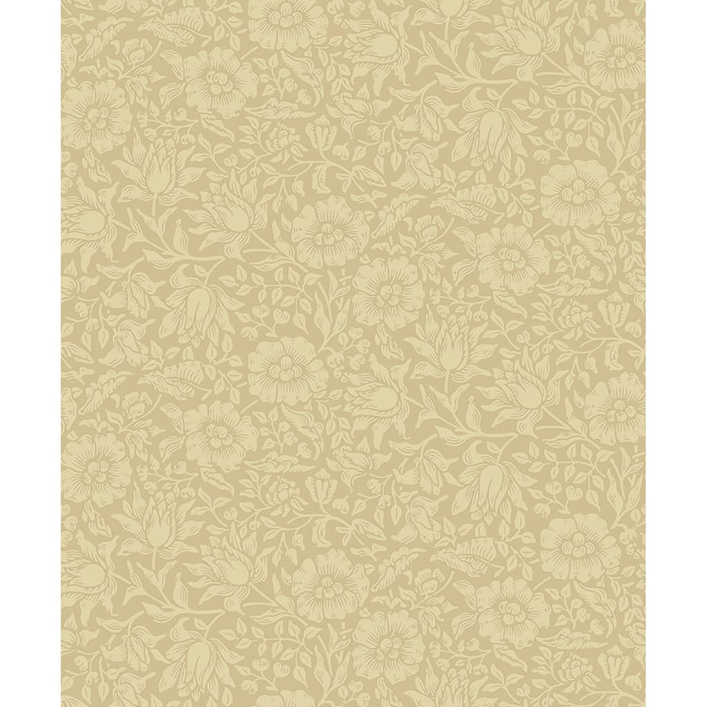 A-Street Prints Mallow Butter Floral Vine Wallpaper
