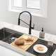 preview thumbnail 1 of 54, STYLISH Stainless Steel Single Handle Pull Down Sprayer Kitchen Faucet - Faucet Height: 16 3/4" | Spout Height: 7 1/2" Matte Black