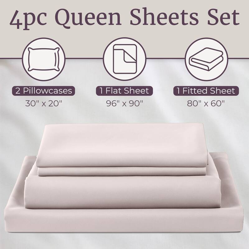 Wrinkle Resistant Brushed Microfiber Sheet Set by Windsor Home