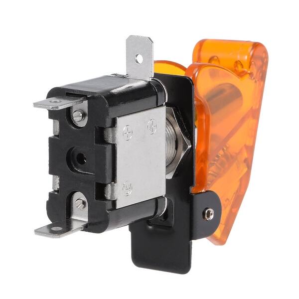 Shop Spst Latching Rocker Toggle Switch Yellow Led Light 20a