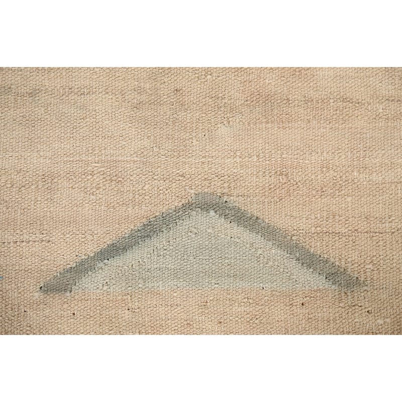 Geometric Tribal Natural Dye Kilim Oriental Area Rug Wool Flat-weave - 4'11" x 6'5"