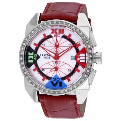 Locman Women's Diamond Classic Mother of Pearl Dial Watch - 160MOPRDD/RD - Mother of Pearl - 6 (36)
