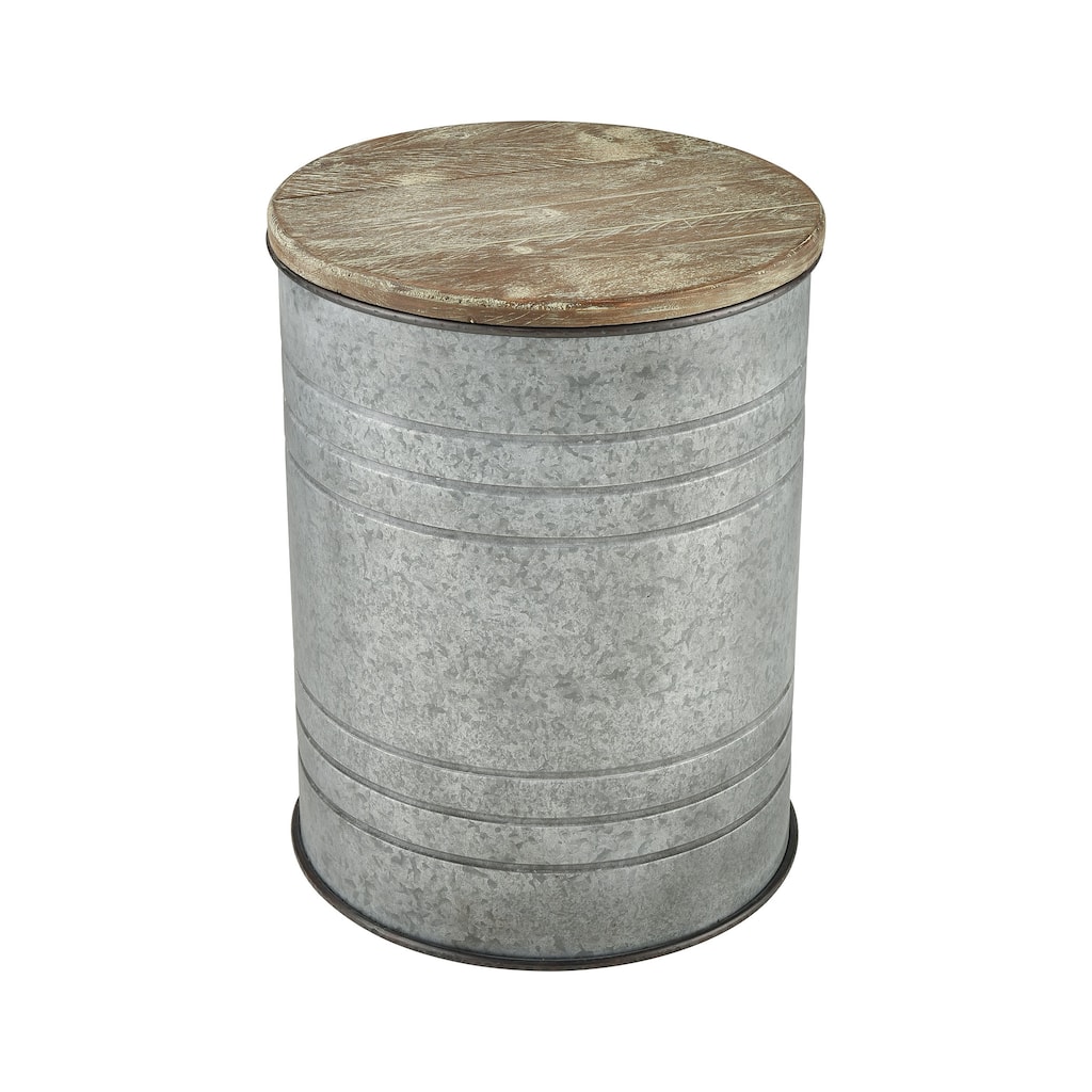 Elk Home Cannes Galvanized Metal 16 Inch Wide Accent Table