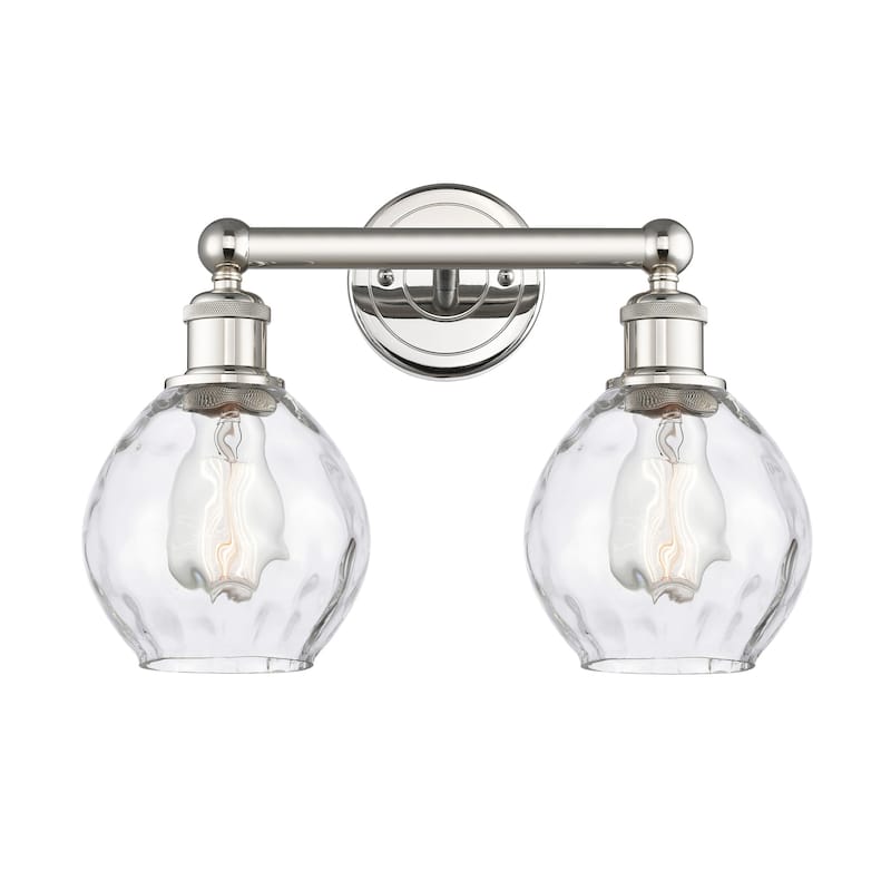 Innovations Lighting 616-2W-11-15 Waverly Vanity Waverly 2 Light 15" - Polished Nickel / Clear
