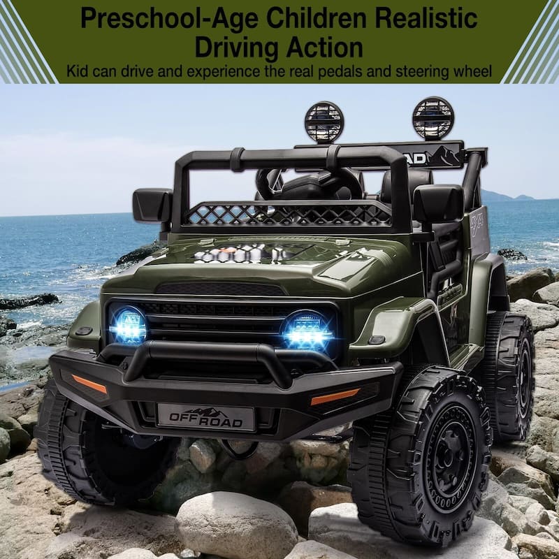 12V Kids 2-Seater Ride On Truck Car Electric Vehicles with Parent Remote