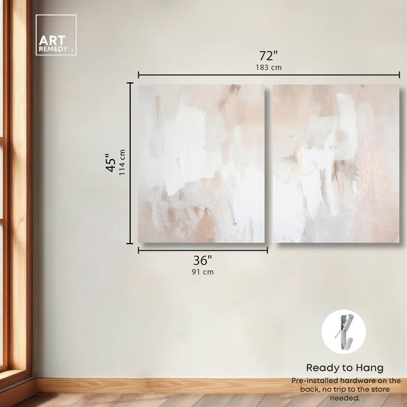 Opalescent Hues III Canvas Set of 2 by Art Remedy, Gallery Wrapped