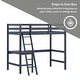 preview thumbnail 51 of 67, Hillsdale Caspian Wood Twin Loft Bed with Desk