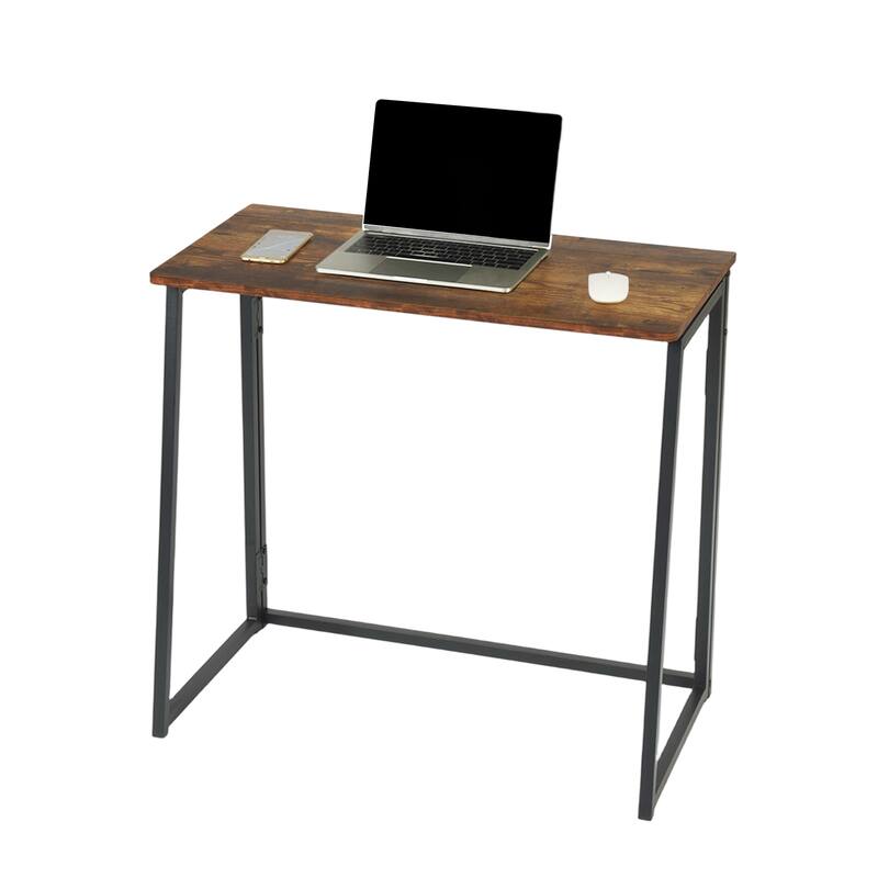 HomyLin Folding Desk Study Corner Writing PC Office Sofa Table