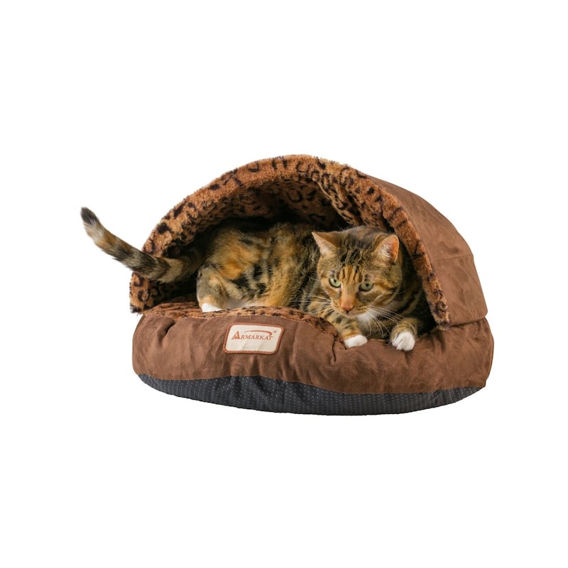 Cuddle Cave Cat Bed With Anti Slip Bottom for Cat Kitty Puppy Animalx, Cat Slipper Bed - 20"L x 20"W x 11"H