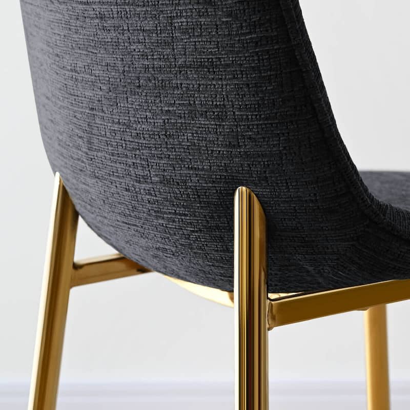 Upholstered Chenille Dining Chair(Set of 2)