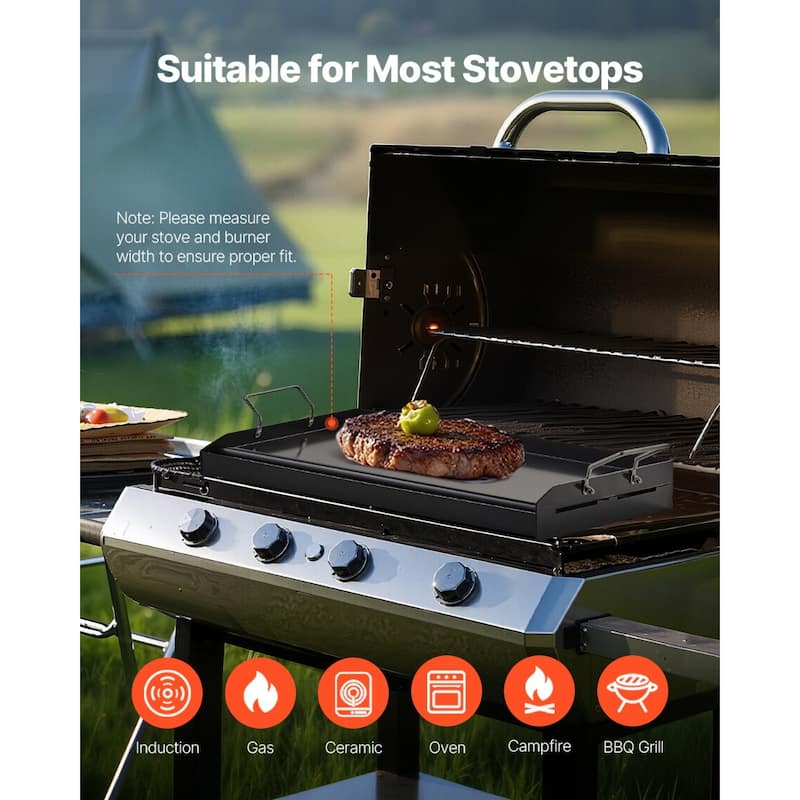 Flat Top Griddle Universal BBQ Grill Pan Cookware