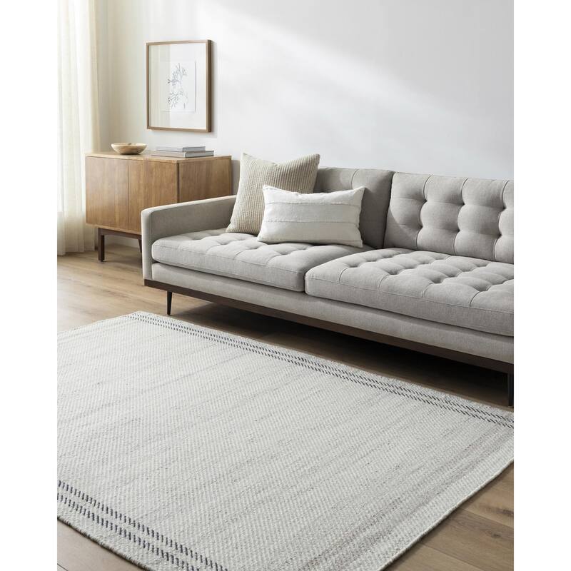 Bower Casual Area Rug - 2' x 3' - Light Gray - Rectangle