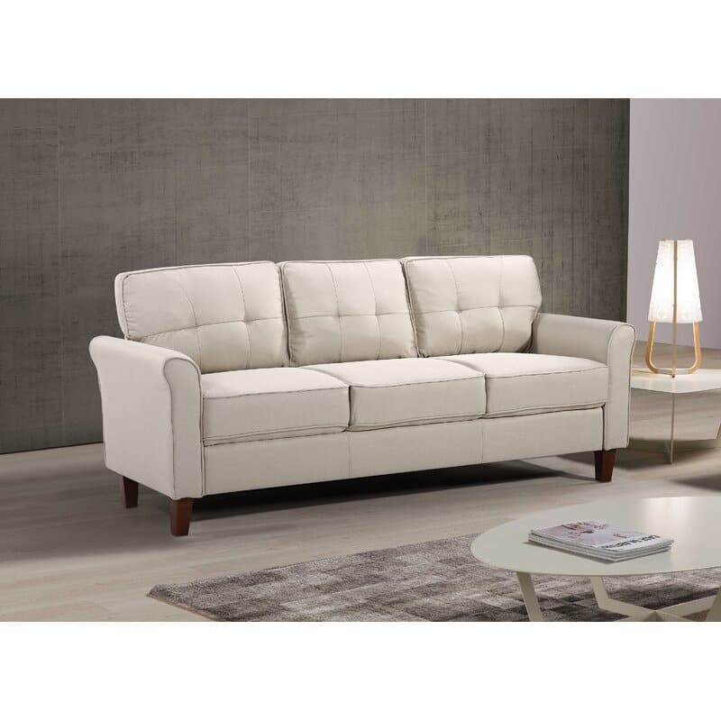 Kouchouk 78.7'' Linen Flared Arm Sofa