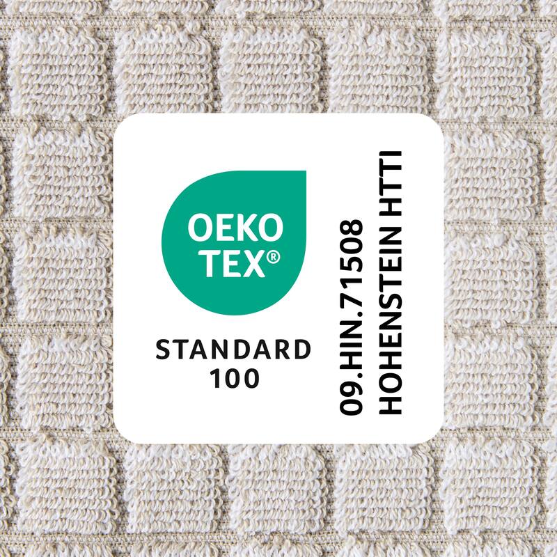 TOWN & COUNTRY EVERYDAY 4-Piece Textured Windowpane Washcloth Set, 13x13-Inch, 100% Cotton - 13"x13"