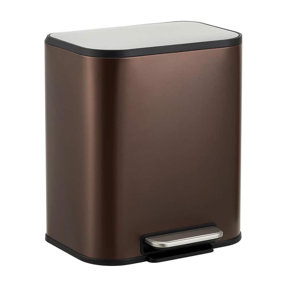 5.3 Gallon Trash Can with Soft Close Lid for Bathroom, Kitchen, Home, Office