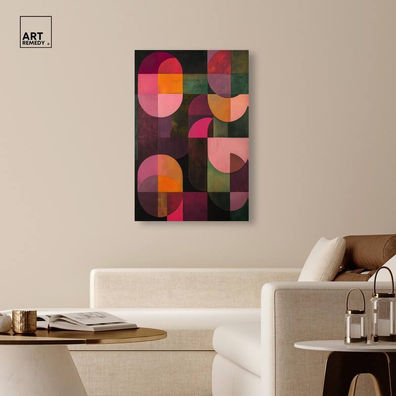 Bauhaus Romance Canvas by Art Remedy, Gallery Wrapped