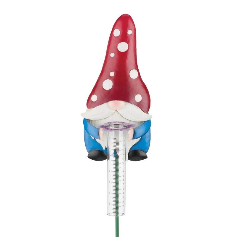 Gnome Rain Gauge - Mushroom