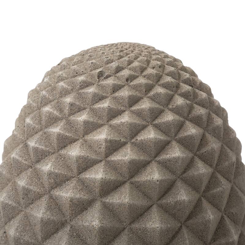 Glitzhome 16.5"H MGO Finish Artichoke Garden Statue Coastal Sculpture Indoor Outdoor