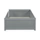 preview thumbnail 9 of 58, Sturdy Structure Floor Twin size Platform Bed with Built-in Book Storage Rack,Kids and Baby