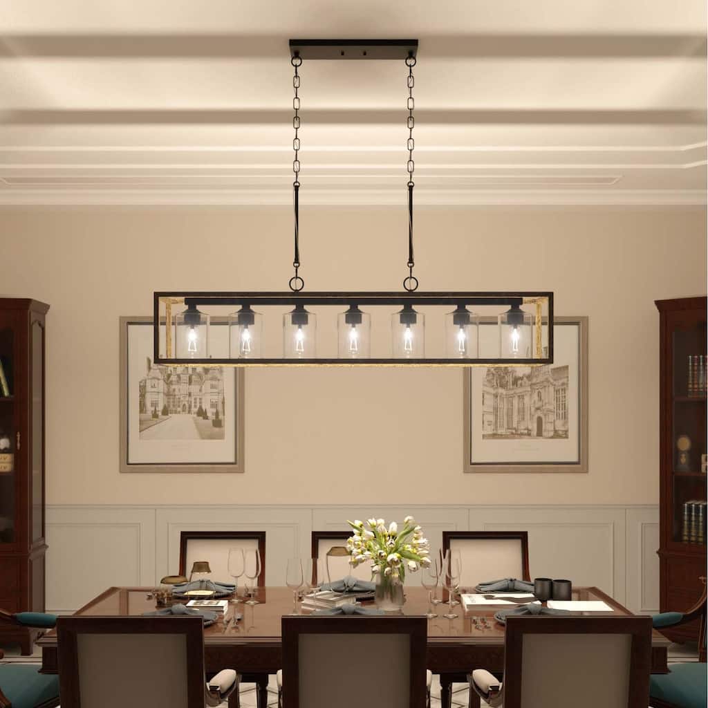 Roundhil 7-light Modern Farmhouse Kitchen Island Pendant Lighting