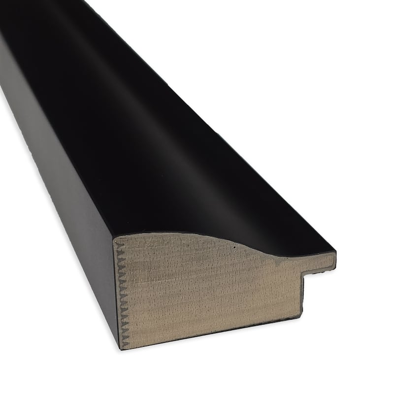 Oliver Narrow Non-Beveled Wood Framed Full-Length Floor Leaner Mirror