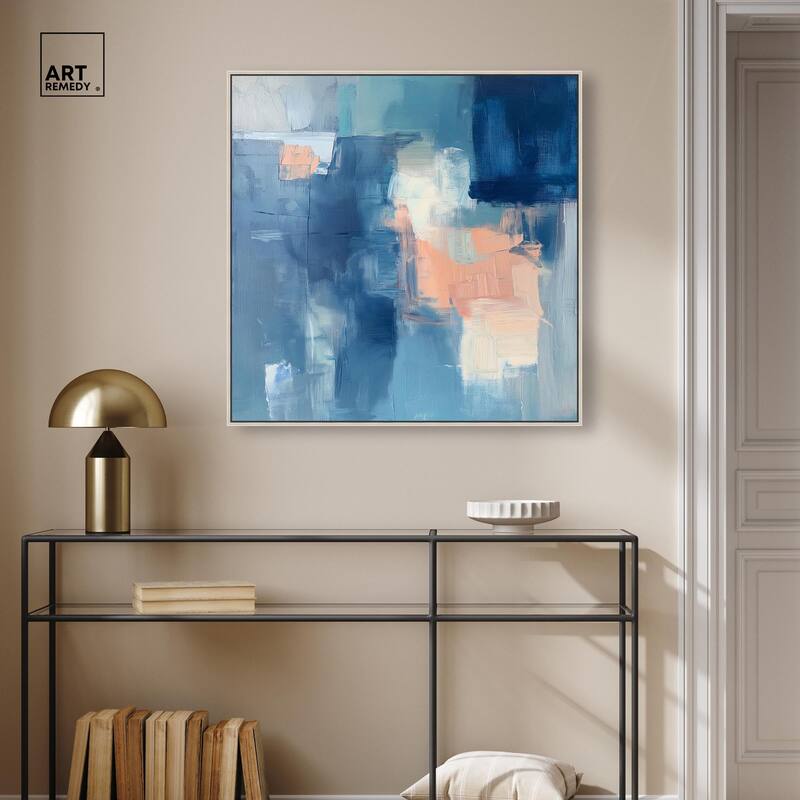 Whispering Blue II Canvas by Art Remedy